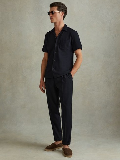 Black solid Shirt for men